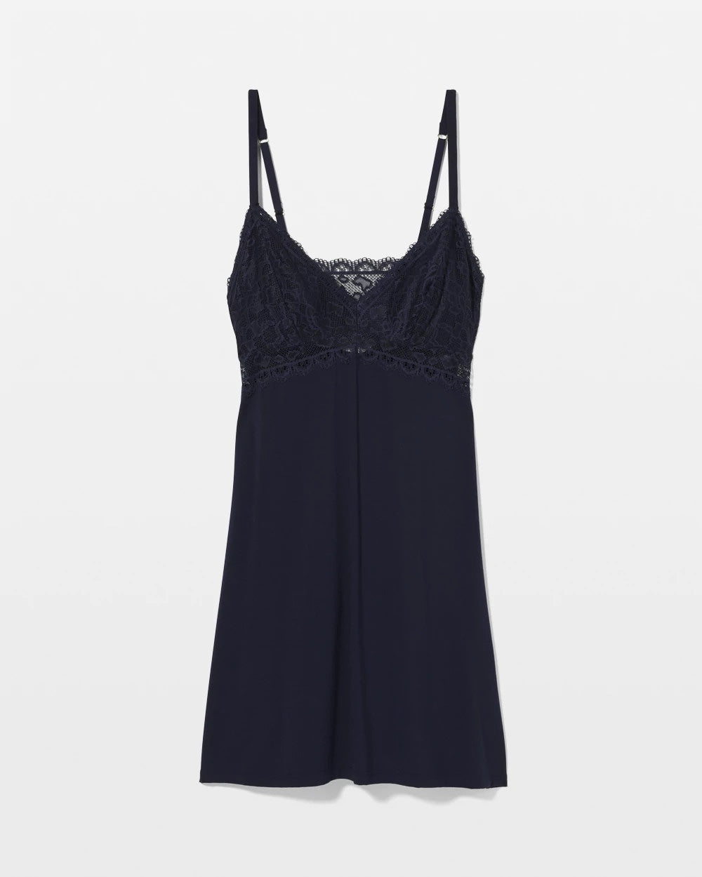 NIGHTFALL NAVY Soft Support Lace Chemise
