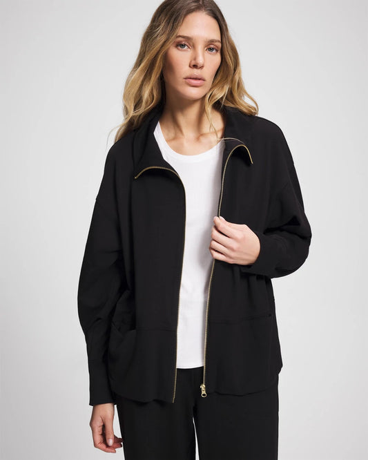 BLACK Essential Terry Jacket