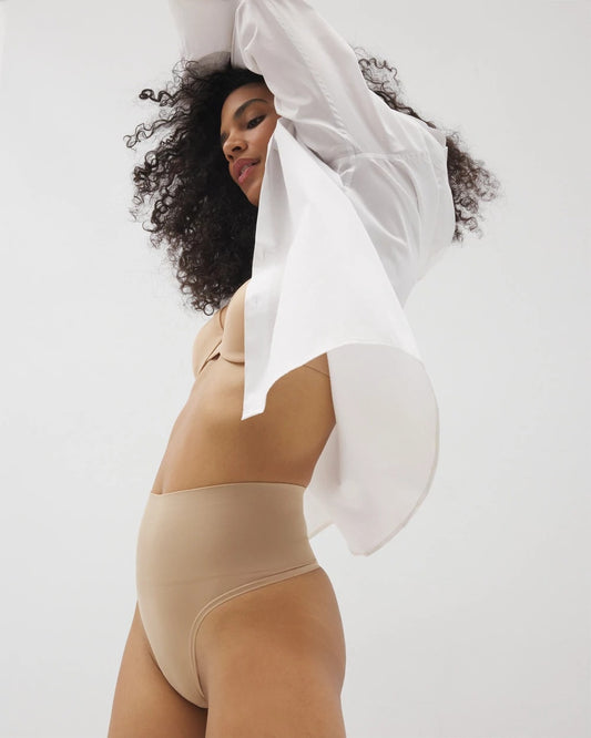 WARM AMBER Second Skin by Soma Mid-Level Shaping Seamless Thong