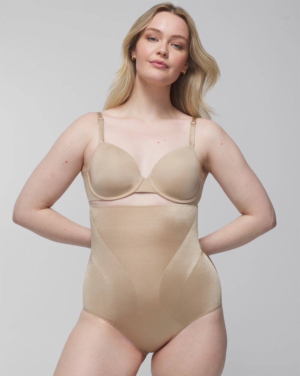 WARM AMBER Mid-Level Shaping Vanishing Edge High-Waist Brief