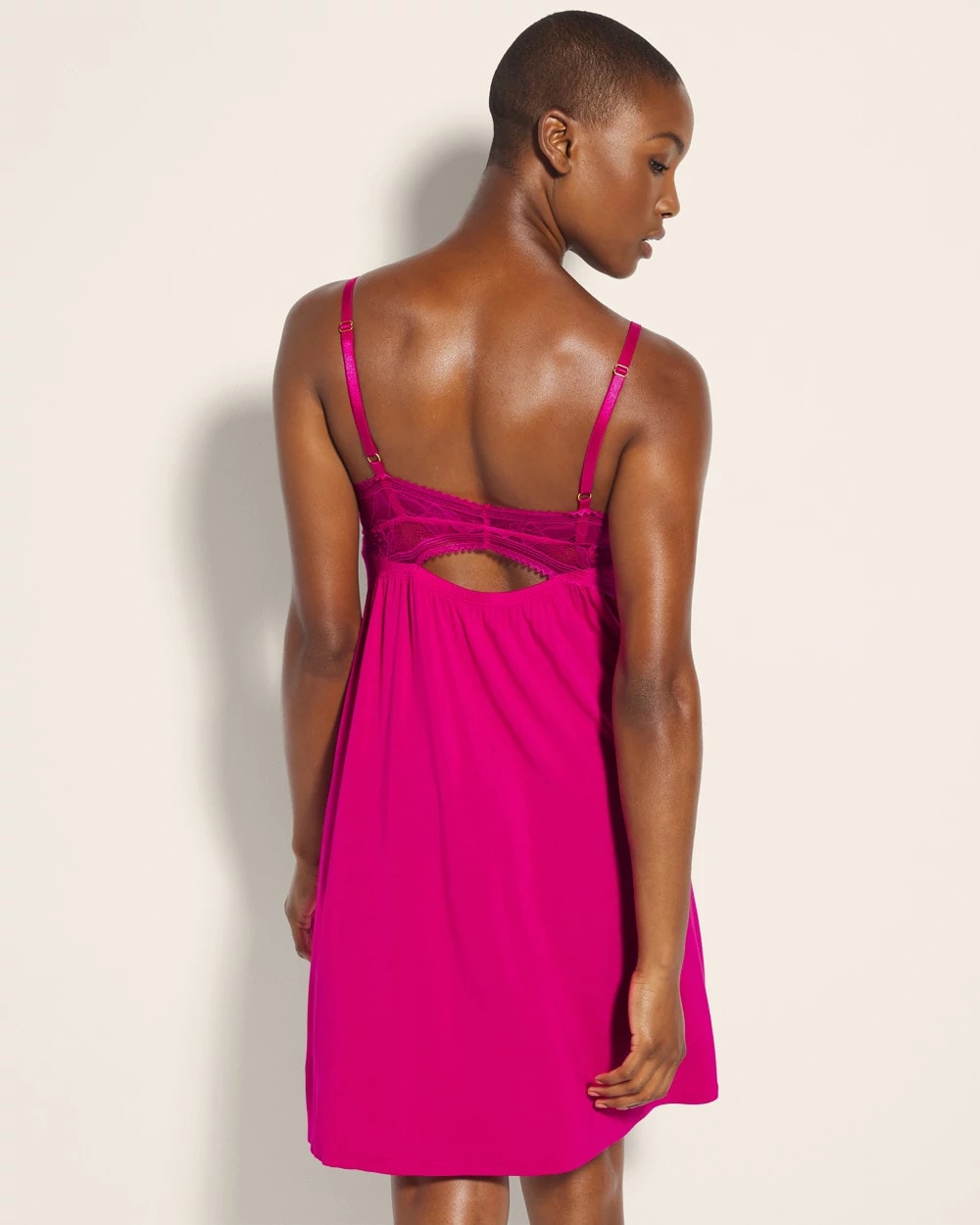 PINK COSMO Soft Support Lace Chemise