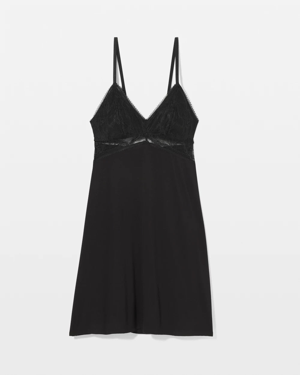 BLACK Soft Support Lace Chemise