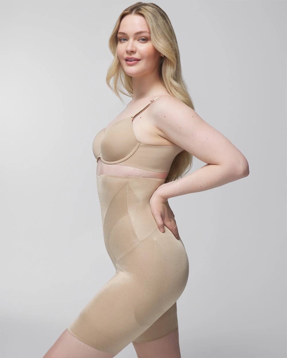 WARM AMBER Mid-Level Shaping Vanishing Edge High-Waist Thigh Slimmer
