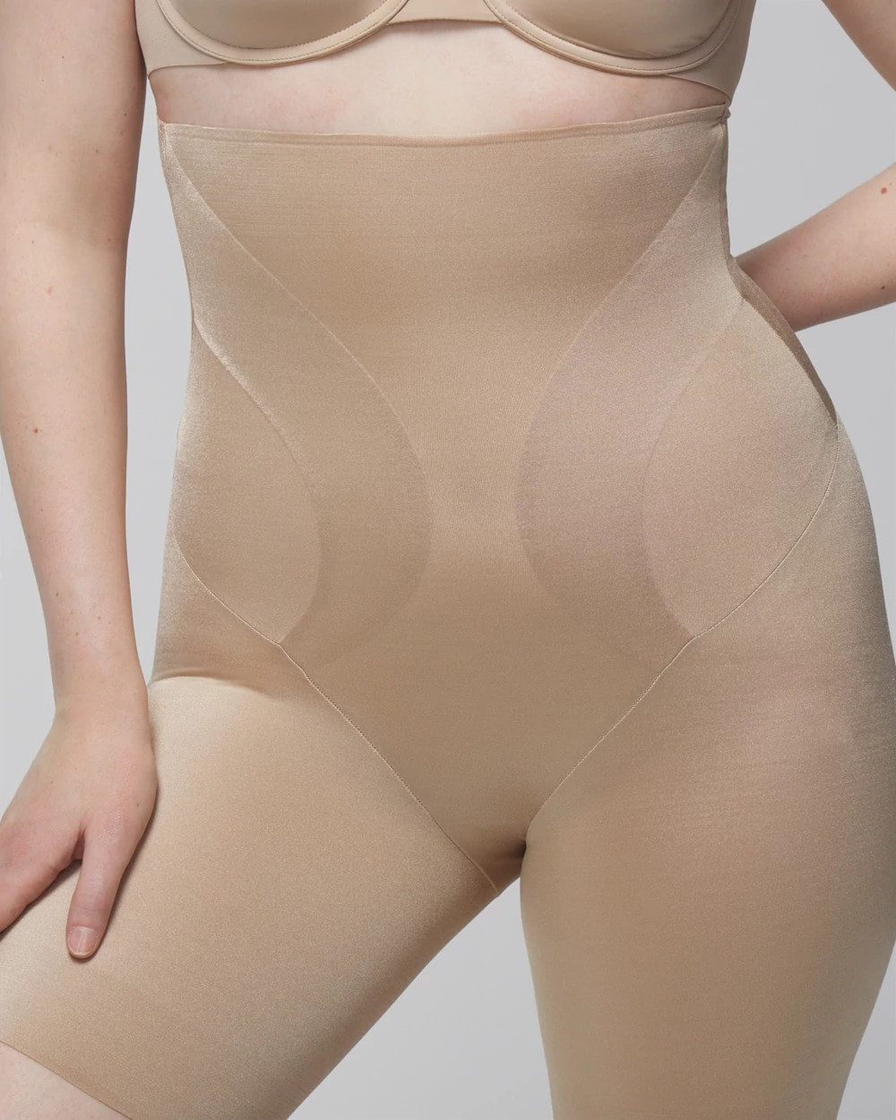 WARM AMBER Mid-Level Shaping Vanishing Edge High-Waist Thigh Slimmer