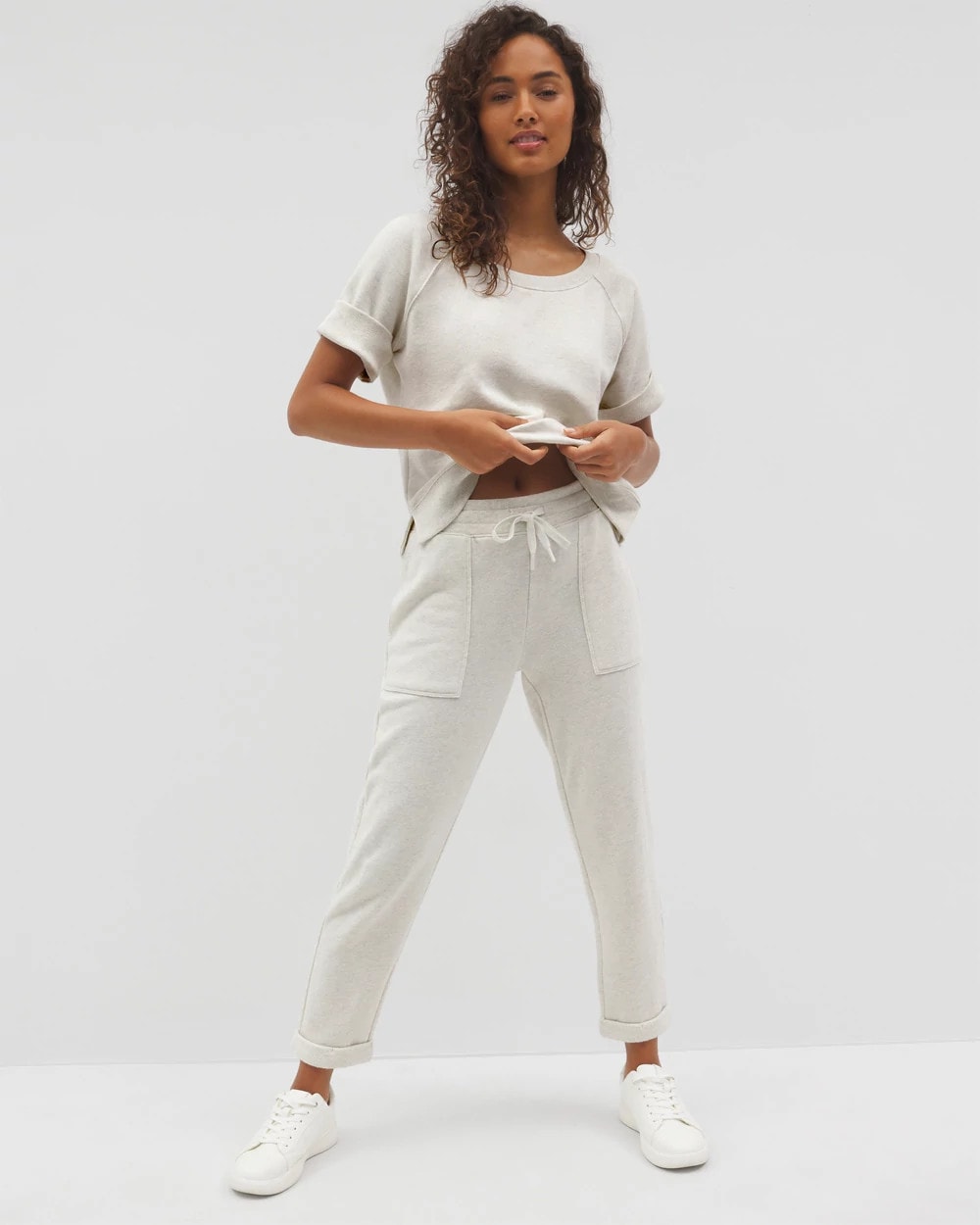 HEATHER CRYSTAL Cropped Pants