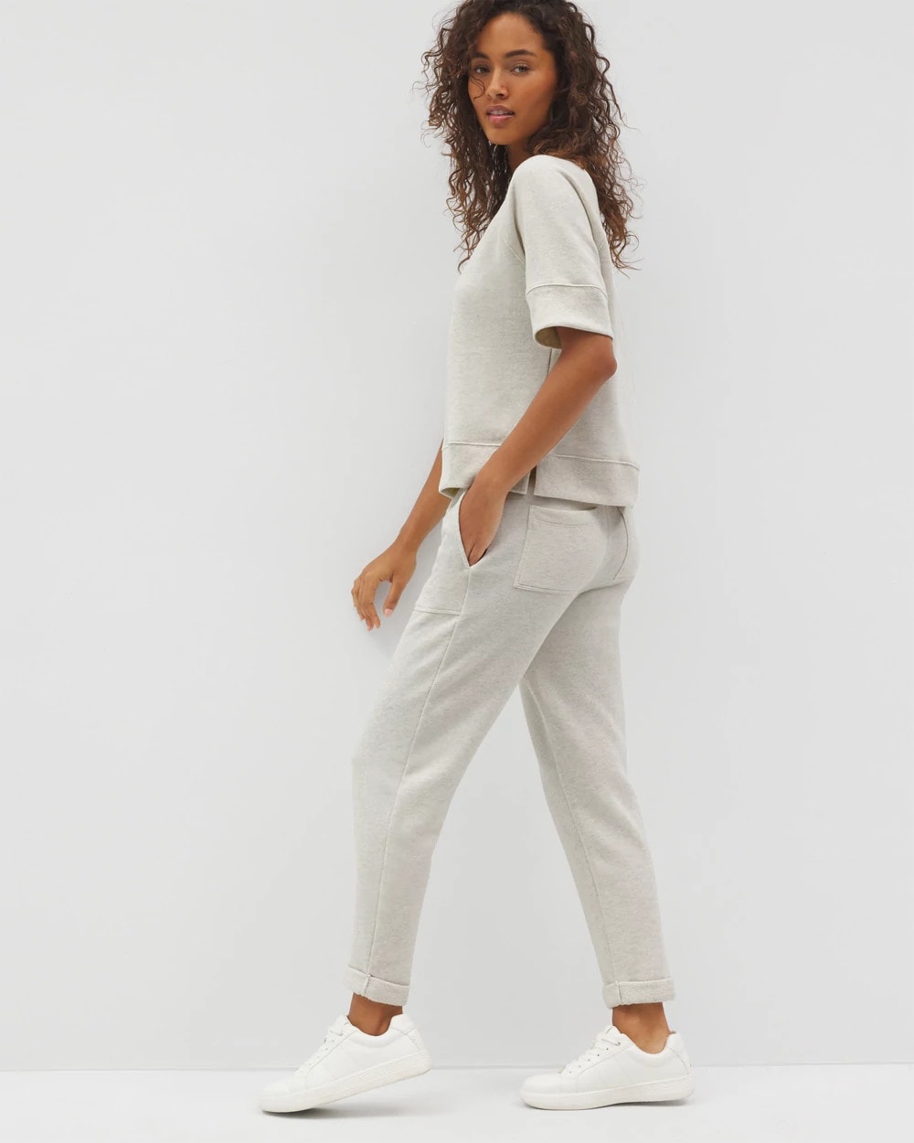HEATHER CRYSTAL Cropped Pants