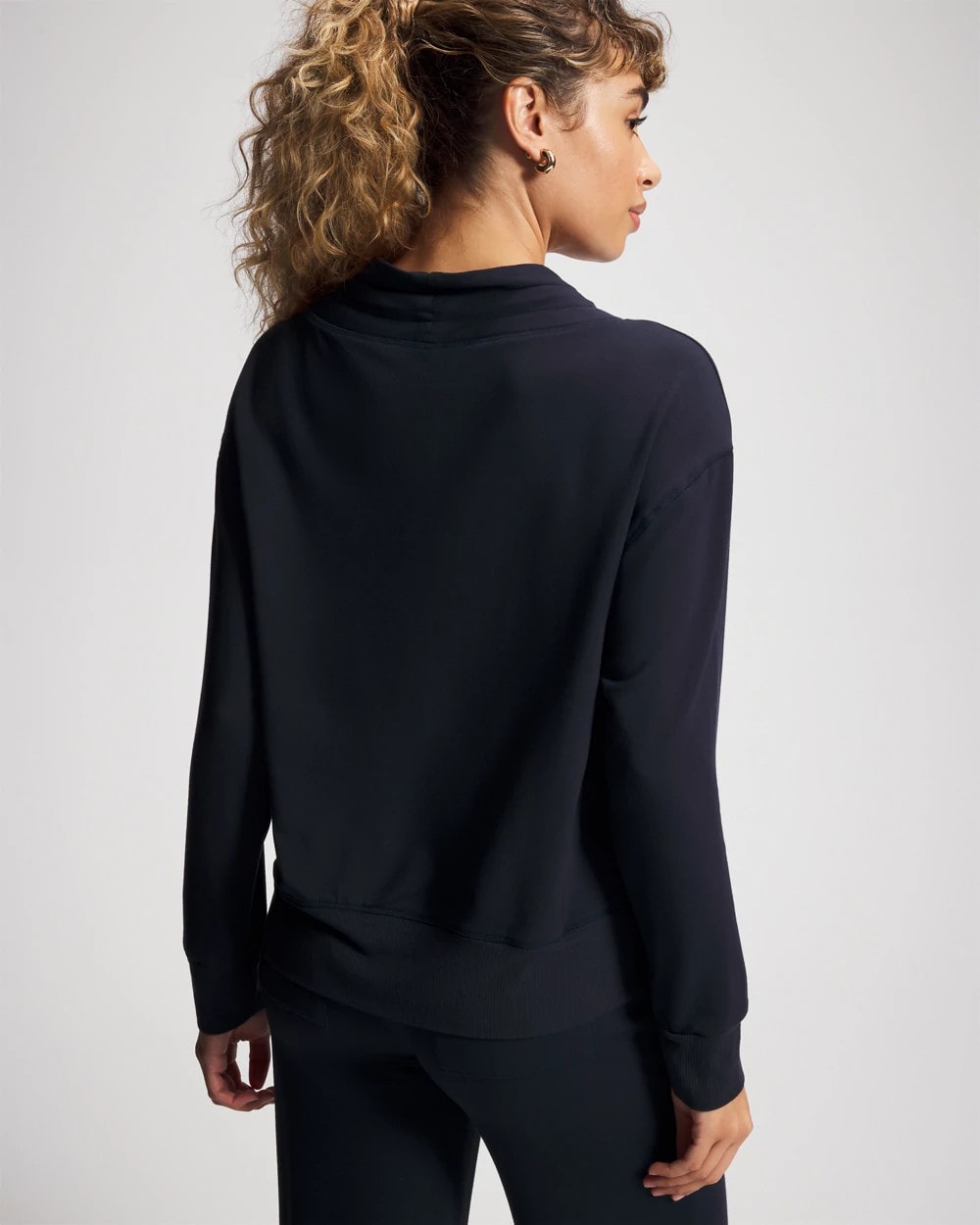 MIDNIGHT SKIES Ultrasoft Fleece Relaxed Funnel Neck Sweatshirt