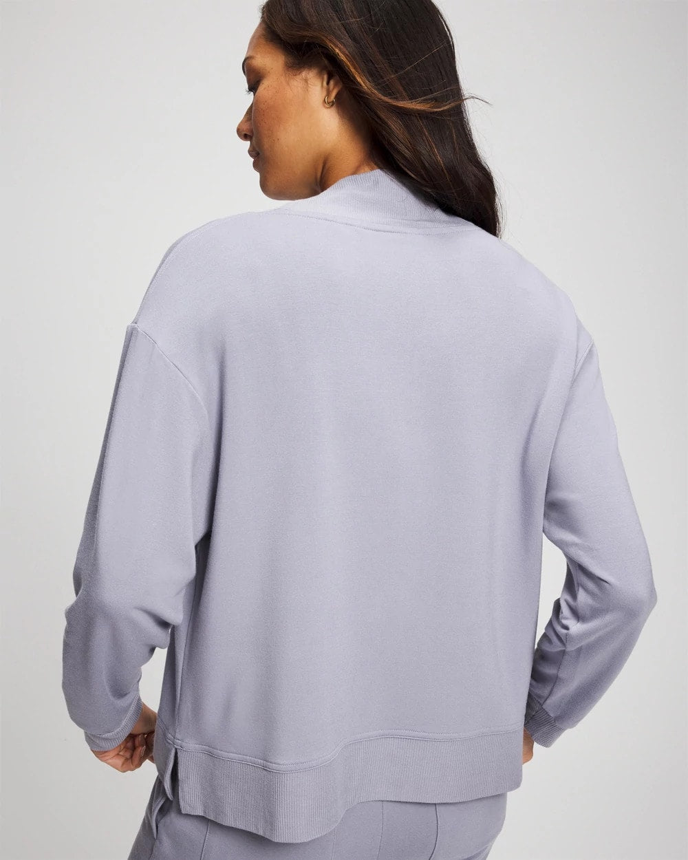 PERFECT SKY Ultrasoft Fleece Quarter Zip Sweatshirt