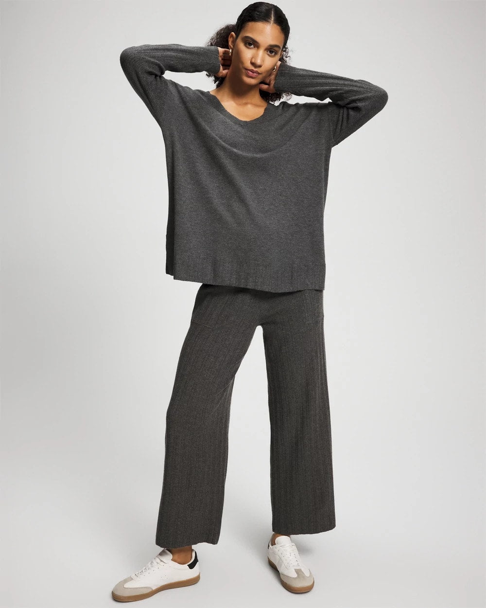 HEATHER QUARTZ Premier Knit Sweater