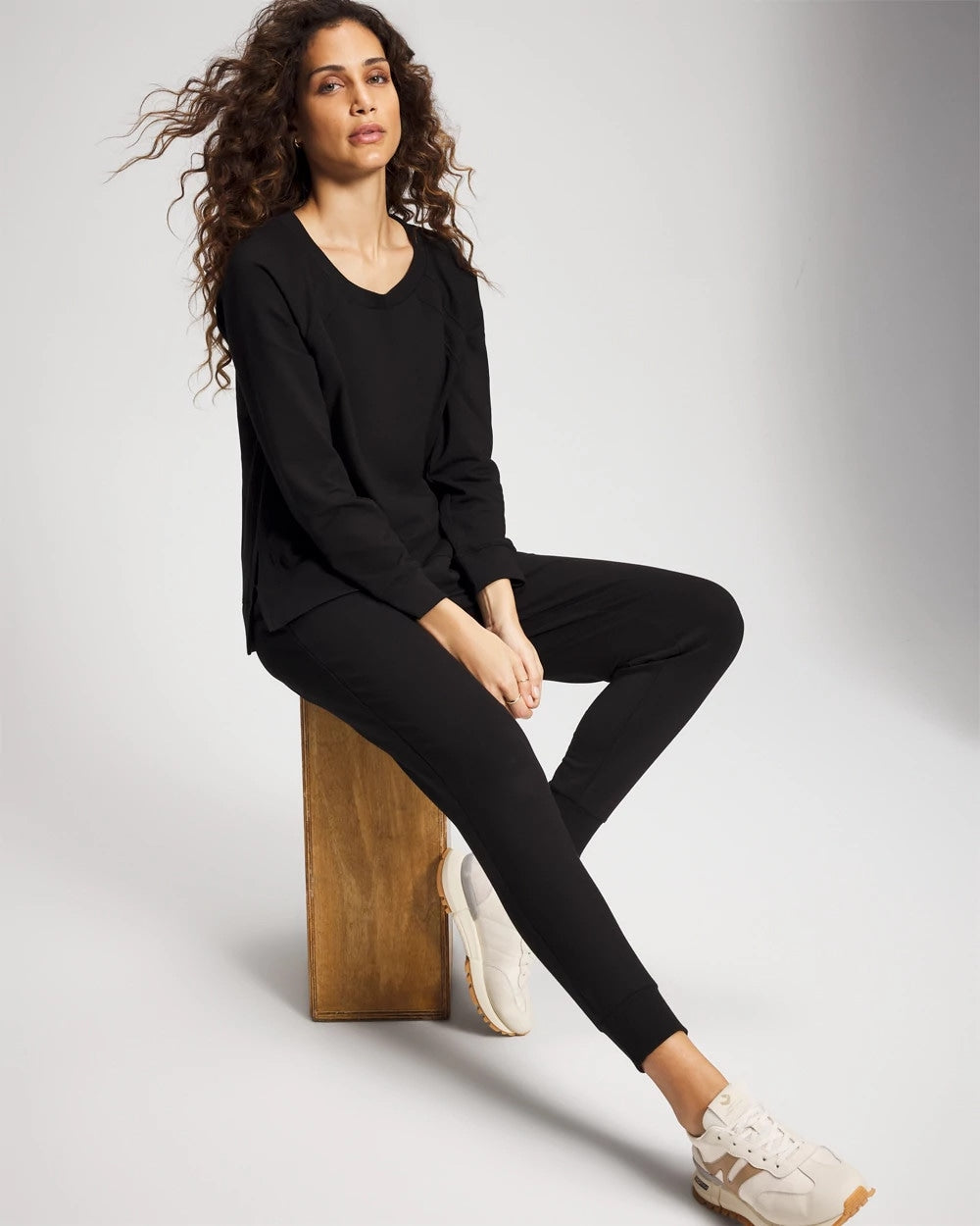 BLACK Essential Terry Jogger