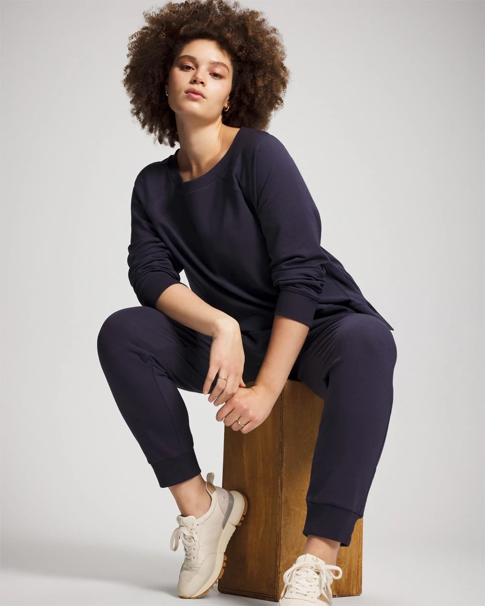 DEEP INDIGO Essential Terry Jogger