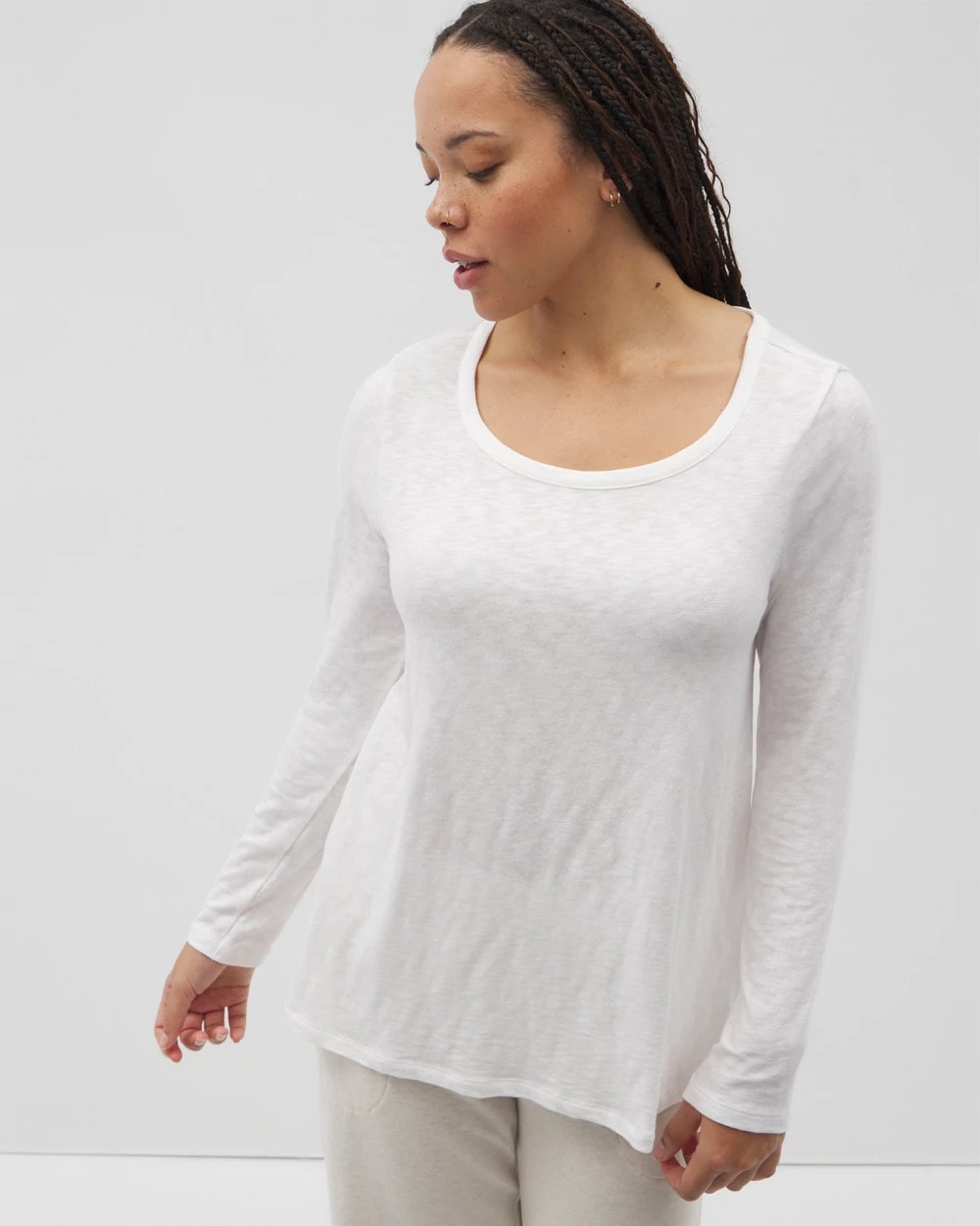 OPTIC WHITE Long-Sleeve Top