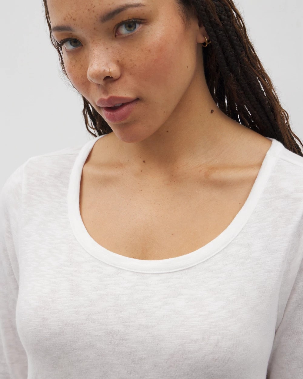 OPTIC WHITE Long-Sleeve Top