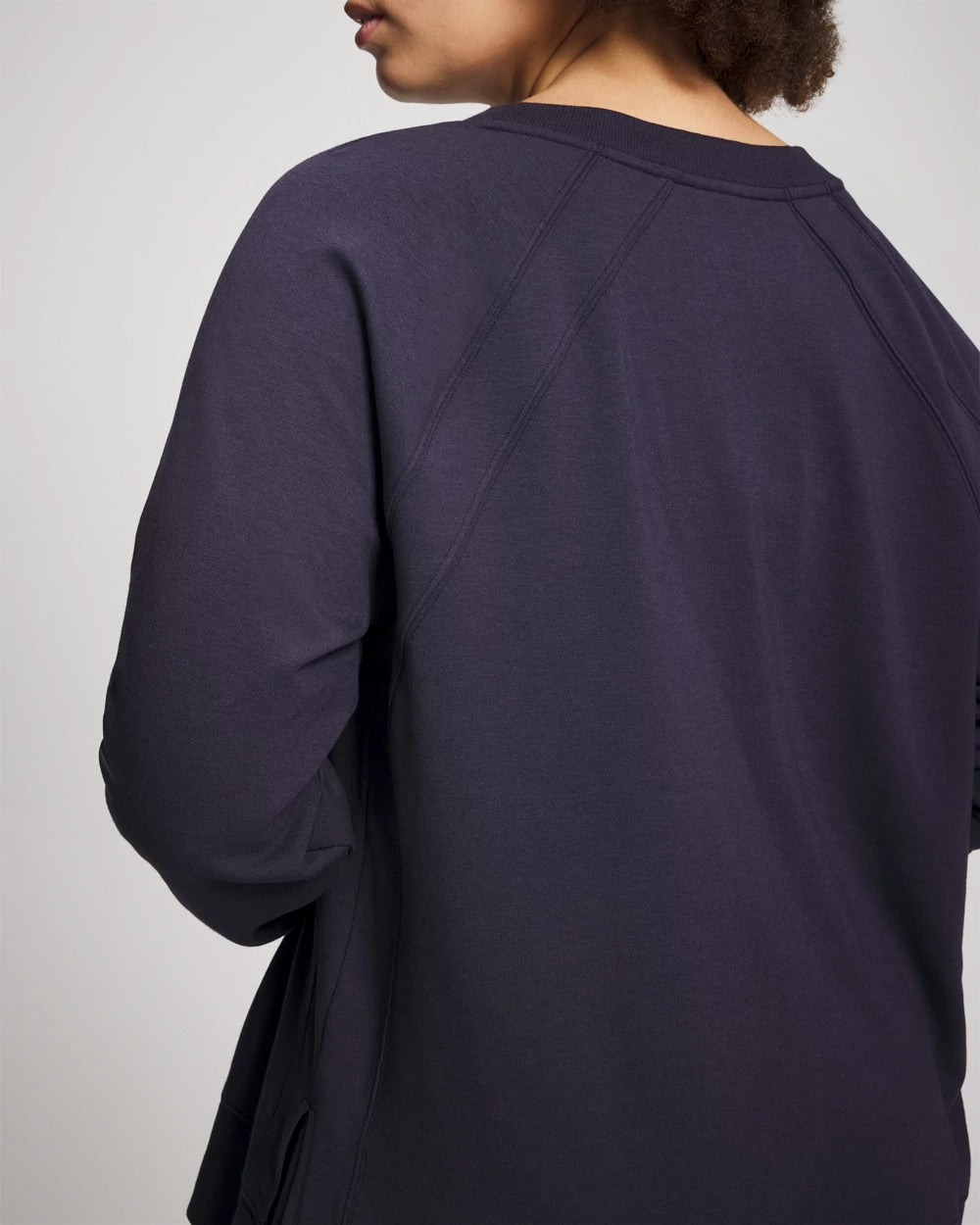 DEEP INDIGO Essential Terry Crewneck Sweatshirt