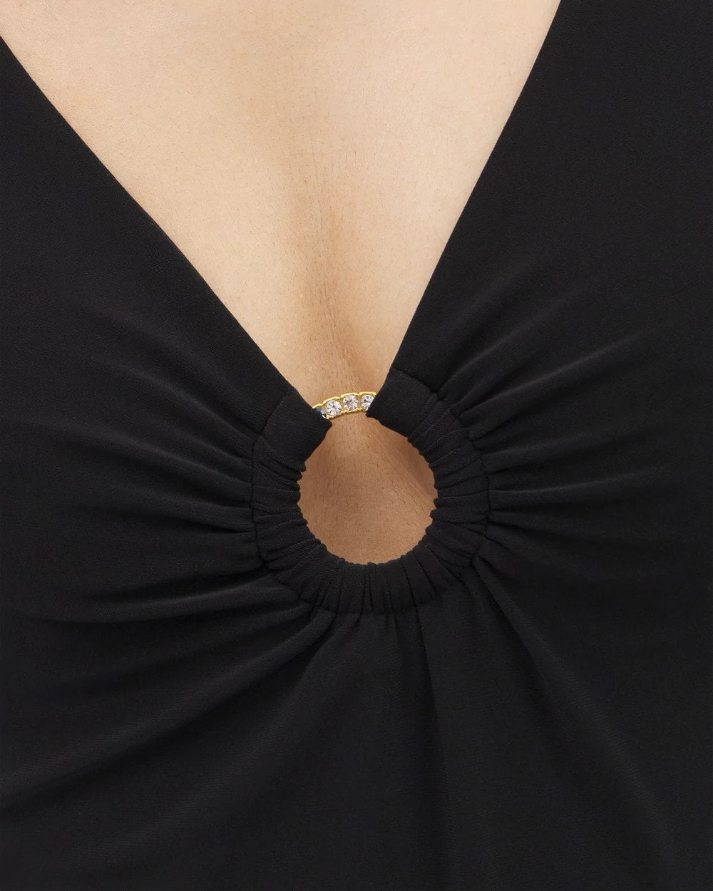 BLACK Beyond Control Solid Essentials Ruffle Swim Dress