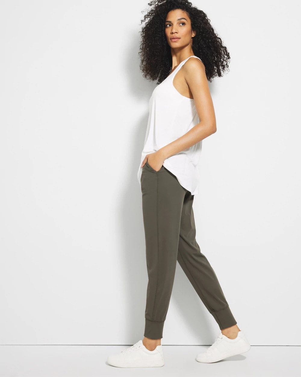 DARK GRAY OLIVE 24/7 High-Waist Joggers
