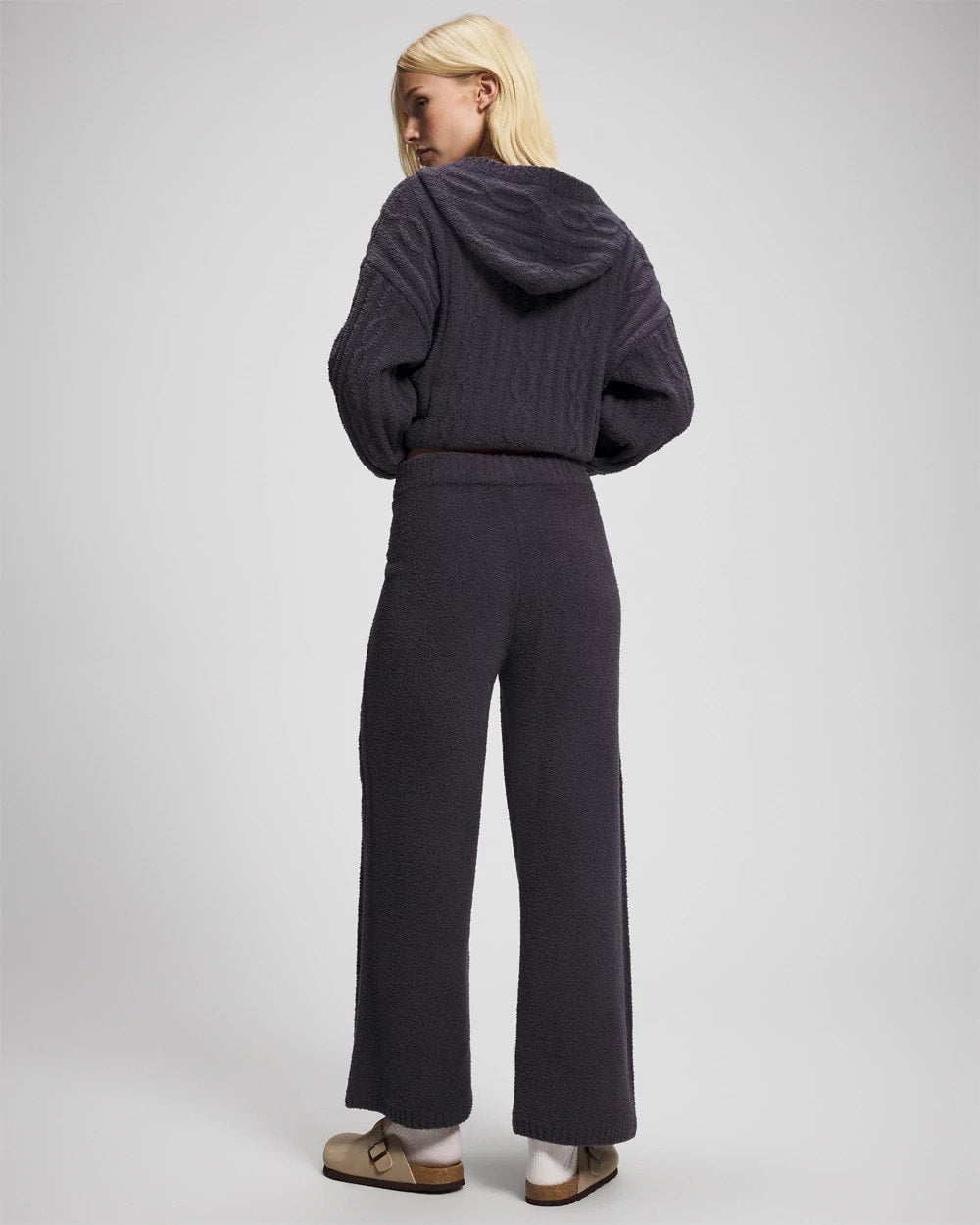 GRAY INK Cable Knit Plush Ankle Pant