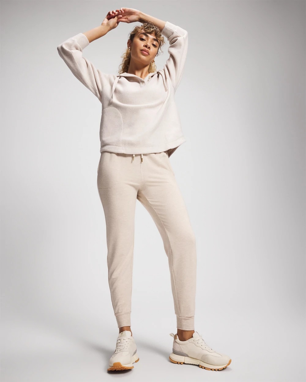 HEATHER SHELL Ultrasoft Fleece Joggers