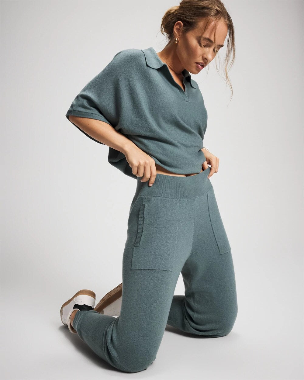 BLUE INSTINCT Premier Knit Sweater Jogger