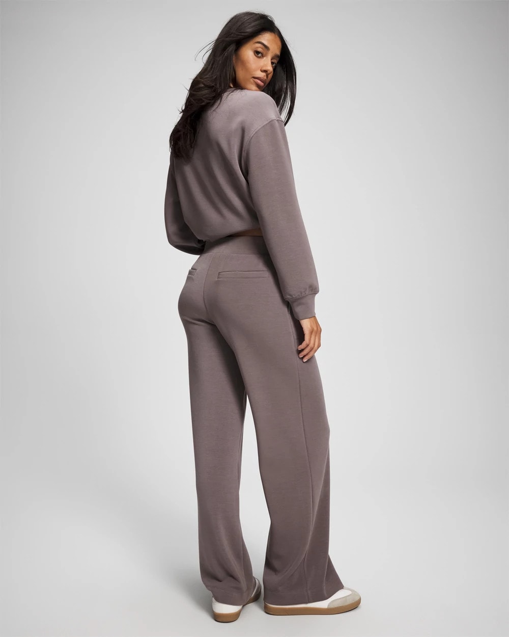 DARK TAUPE Modern Modal Straight Leg Pant