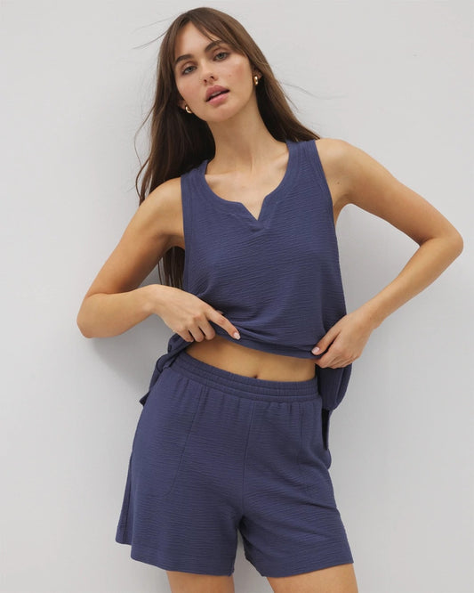 LUNAR TIDE Crinkle Knit 5 Inch Short