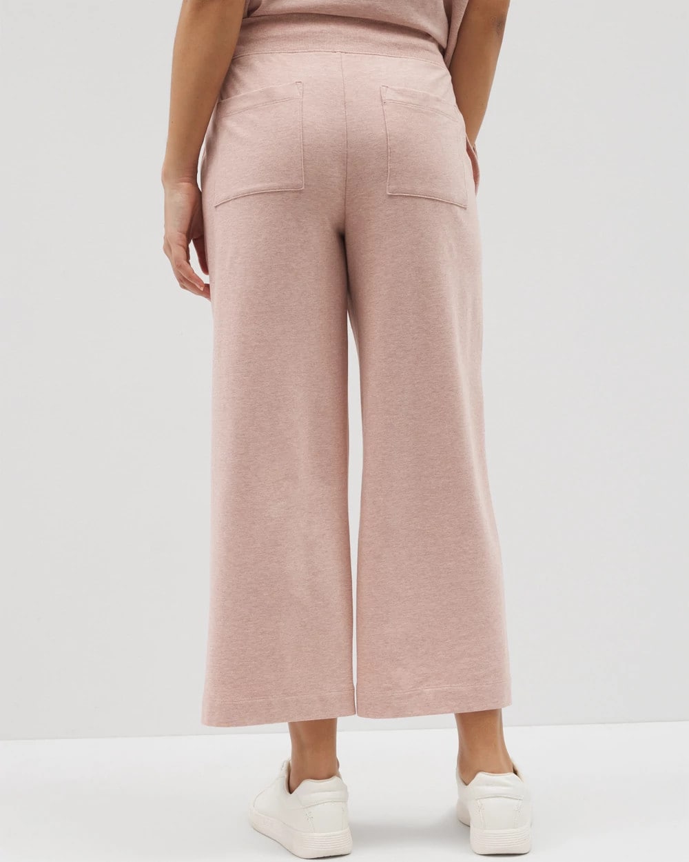 HEATHER CLAY Wide Leg Crop Pant