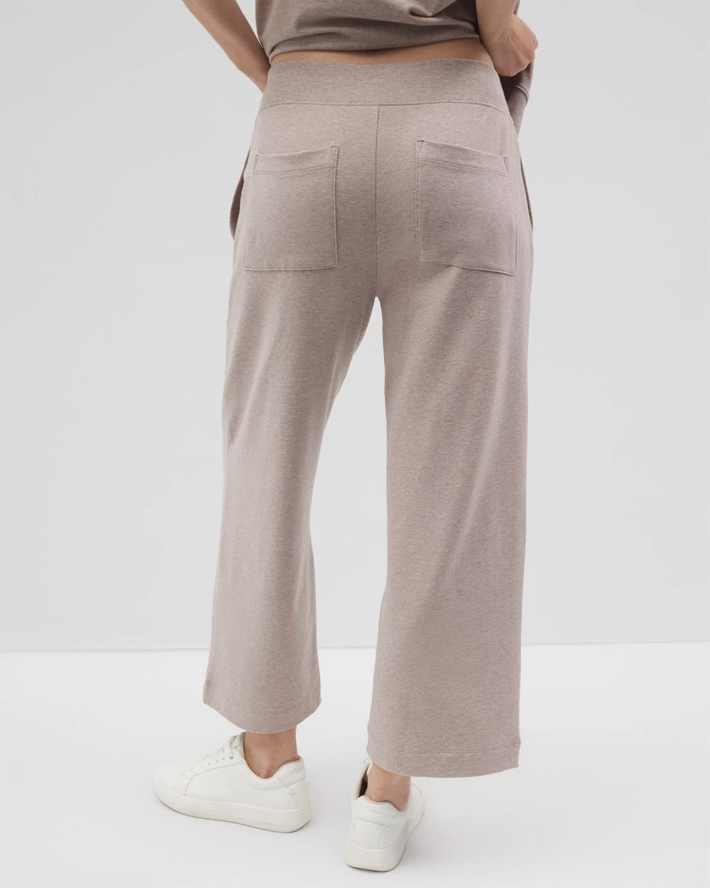 HEATHER MINK Wide Leg Crop Pant