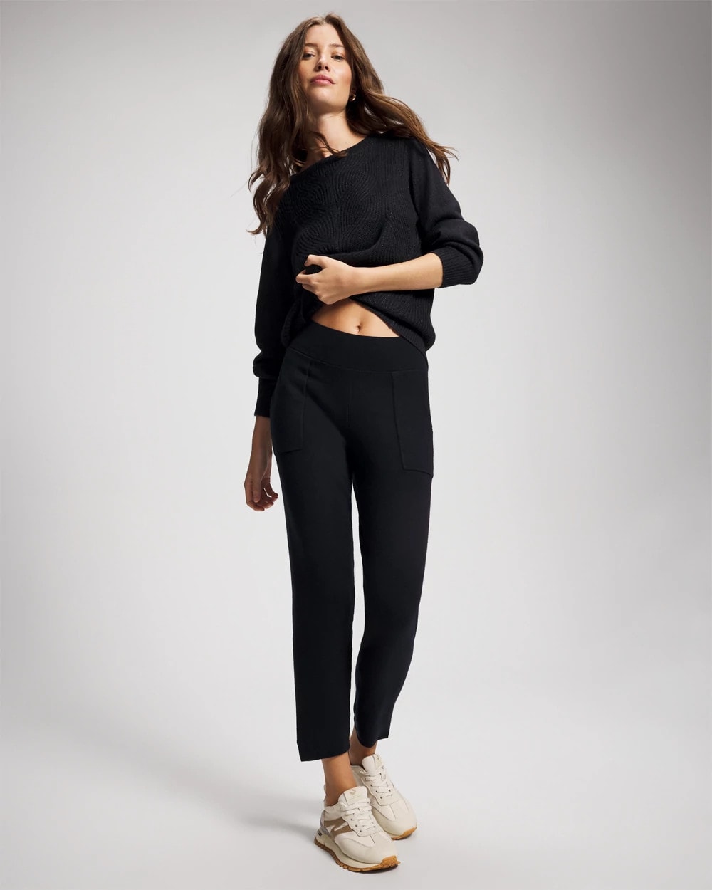 MIDNIGHT SKIES Premier Knit Straight Leg Ankle Pant