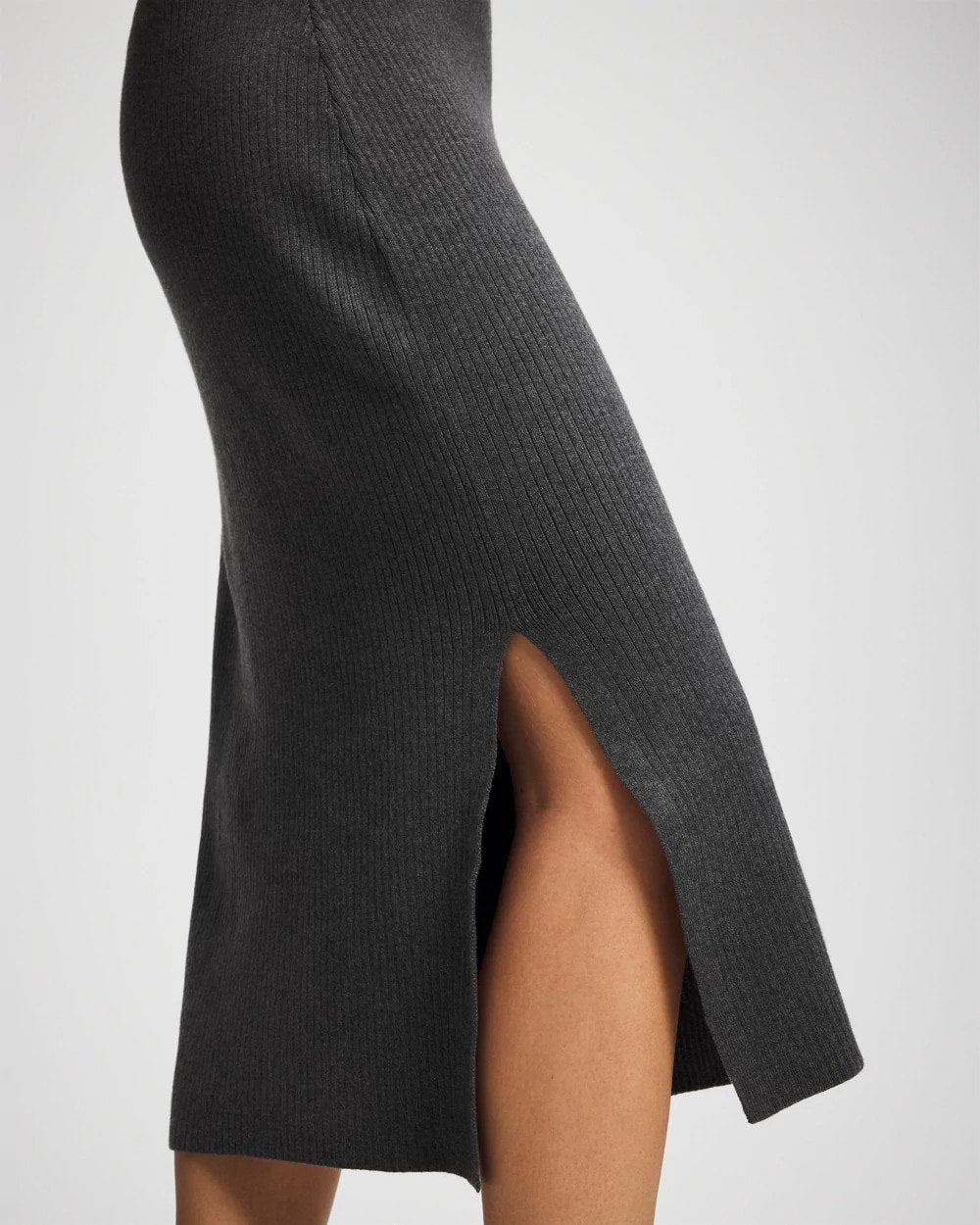 HEATHER QUARTZ Premier Knit Sweater Midi Skirt