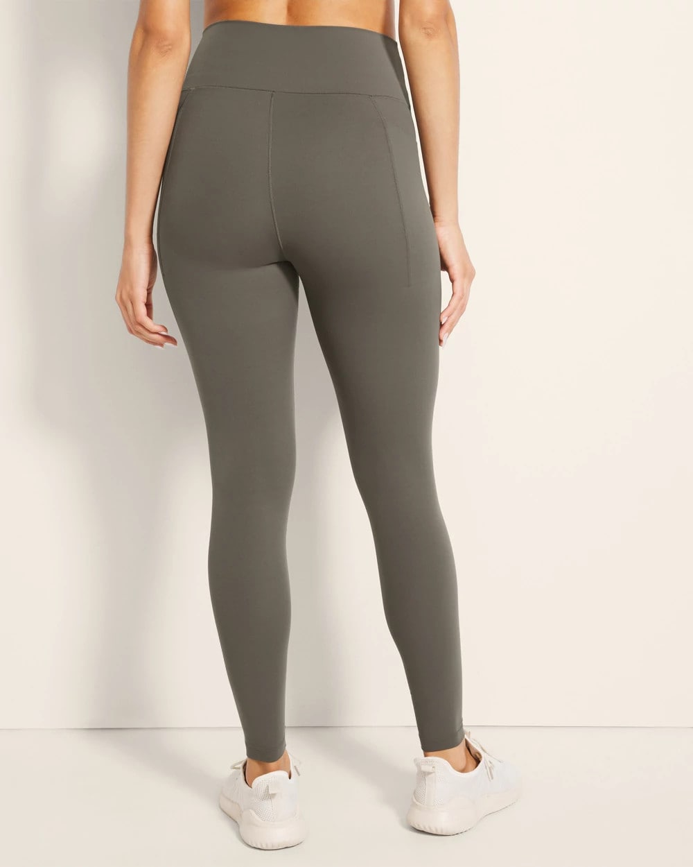 DARK GRAY OLIVE High-Waist Pocket Leggings