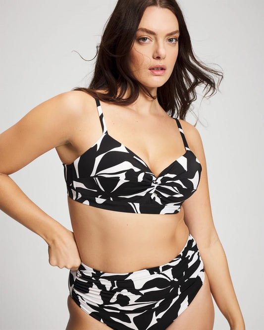 MEANDERING LEAF BLACK Enbliss Wireless Bikini
