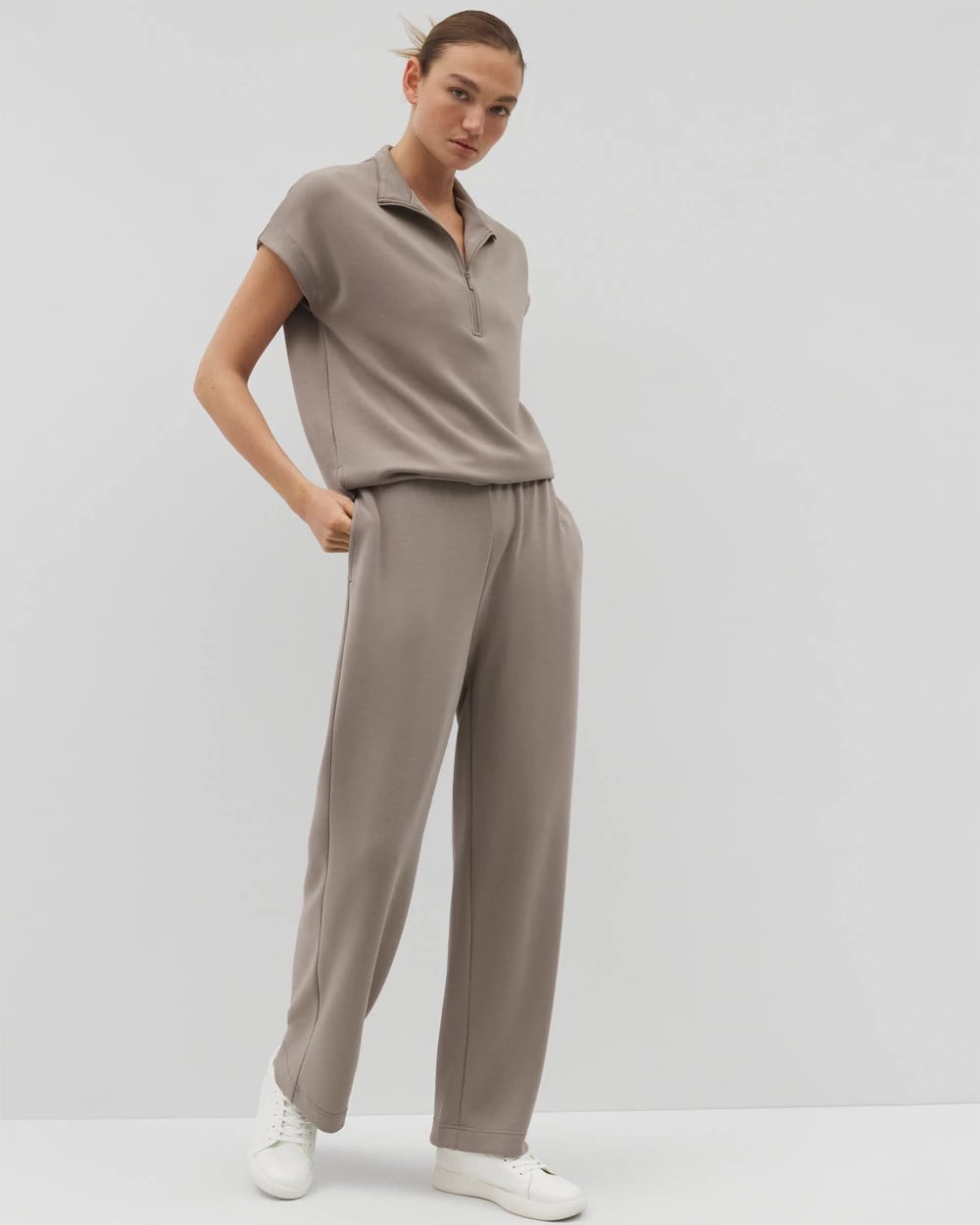 SMOKED TRUFFLE Wide Leg Pant