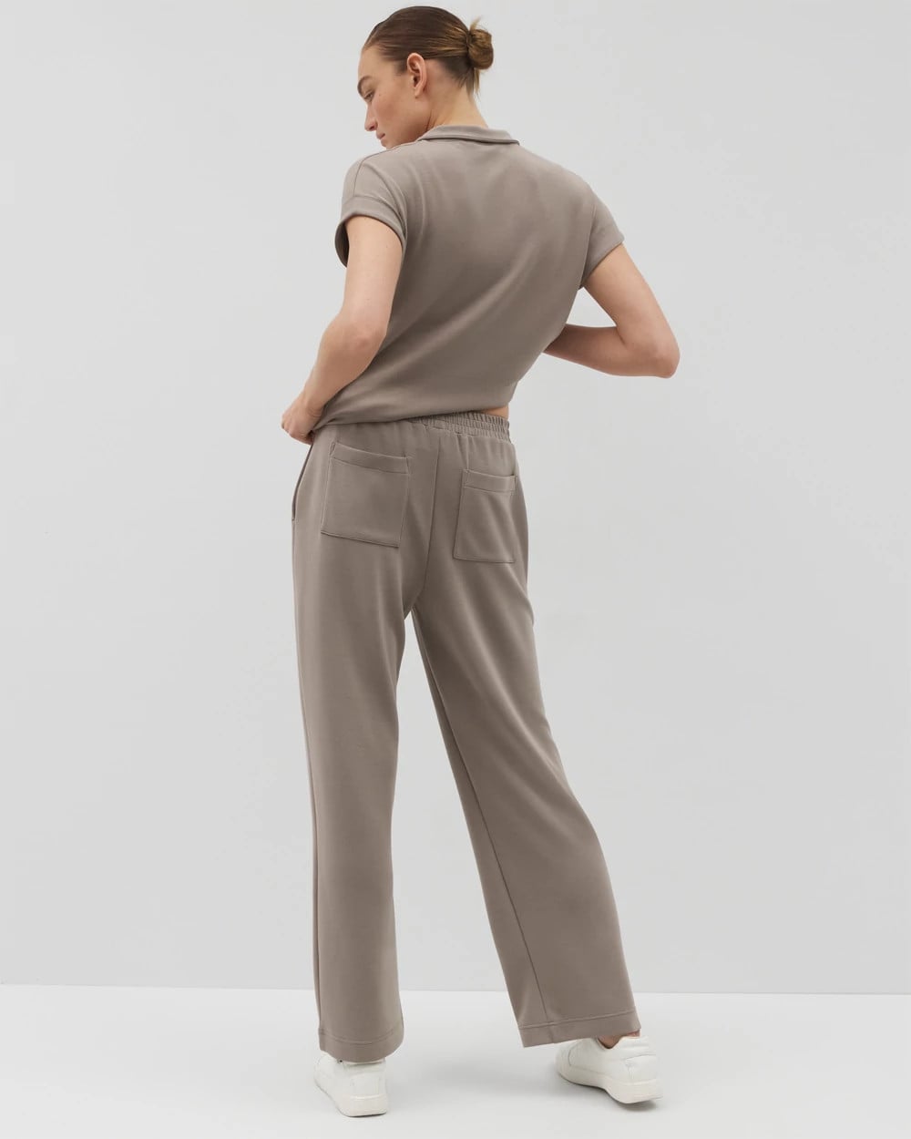 SMOKED TRUFFLE Wide Leg Pant