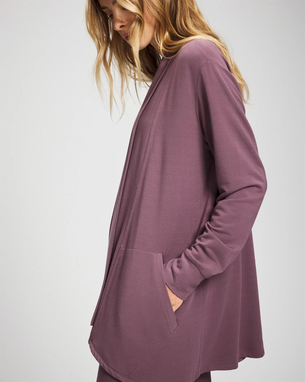 PURPLE FLINT Ultrasoft Fleece Cardigan