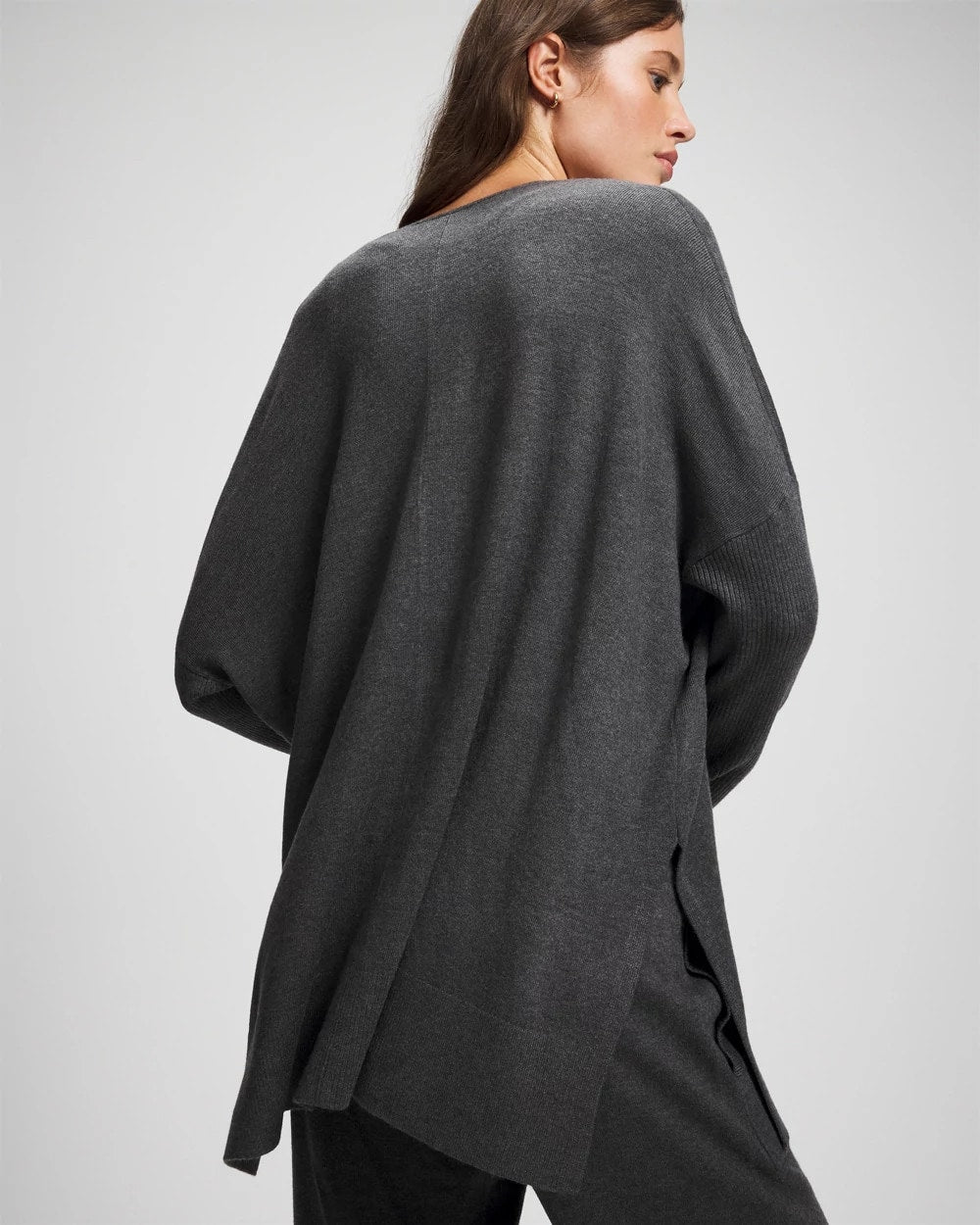 HEATHER QUARTZ Premier Knit Sweater Wrap