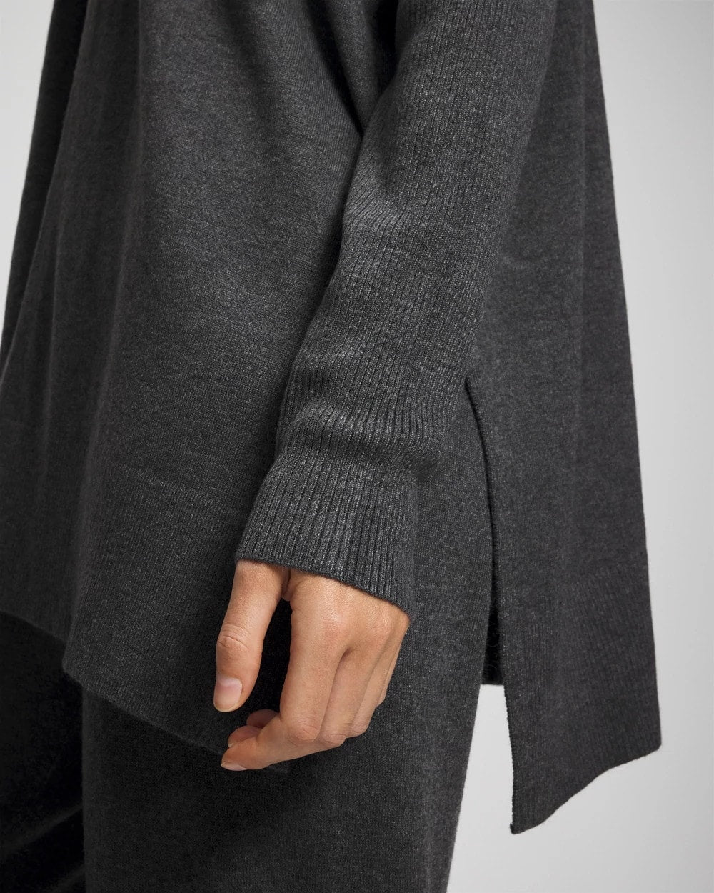 HEATHER QUARTZ Premier Knit Sweater Wrap