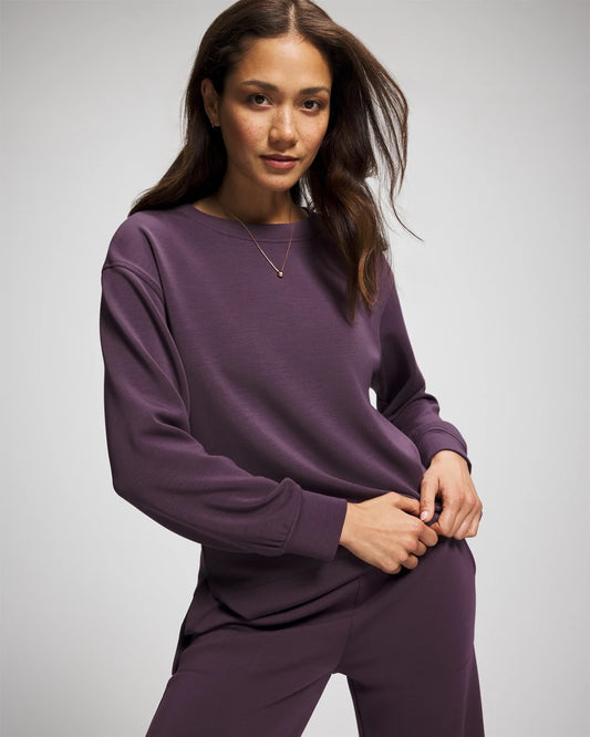 PLUM PERFECT Modern Modal Crewneck Sweatshirt