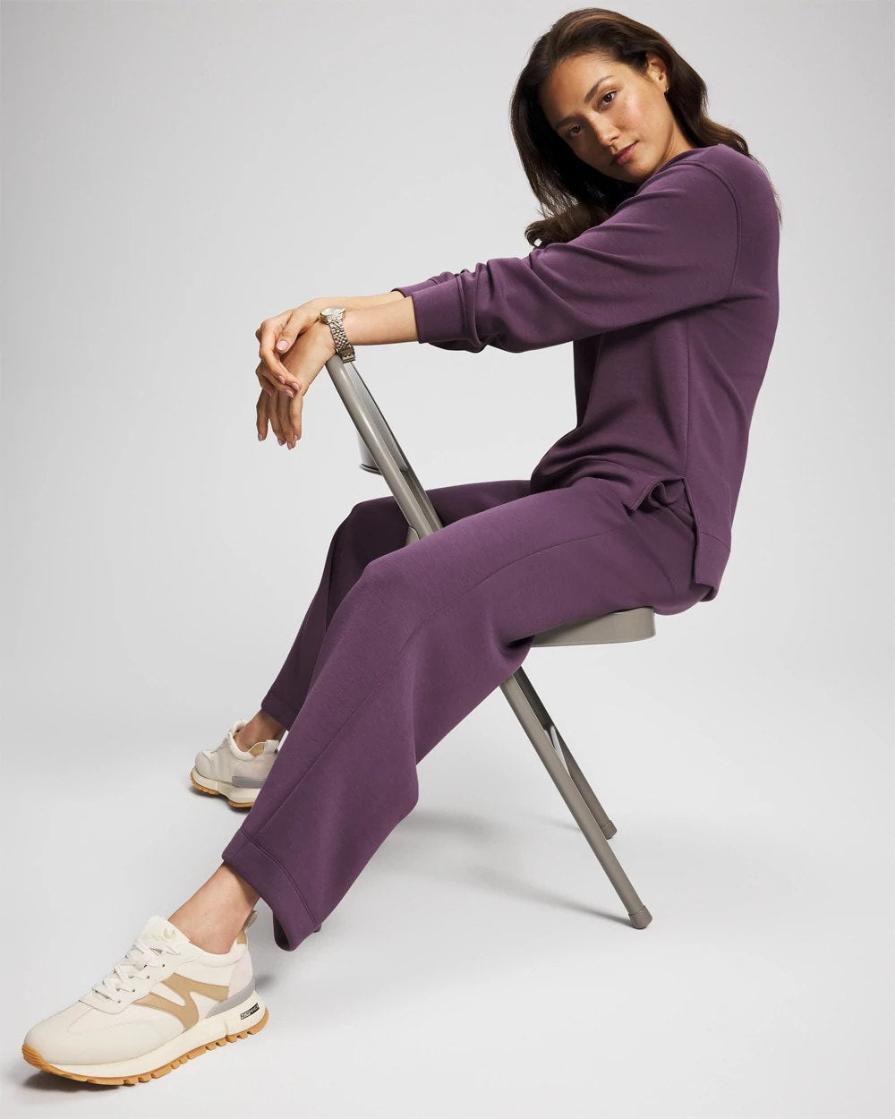 PLUM PERFECT Modern Modal Crewneck Sweatshirt