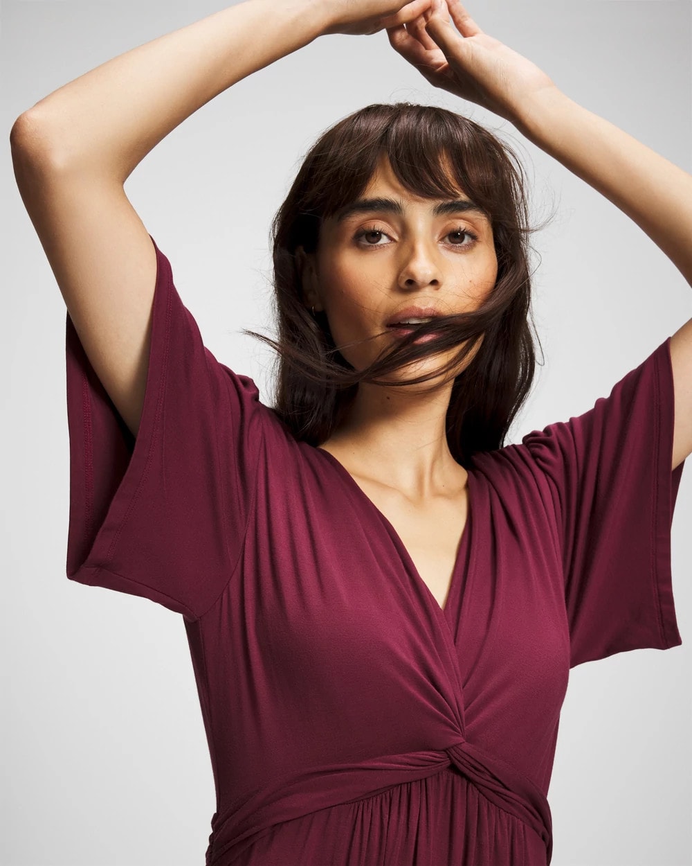VELVET PLUM Pamilla Midi Bra Dress