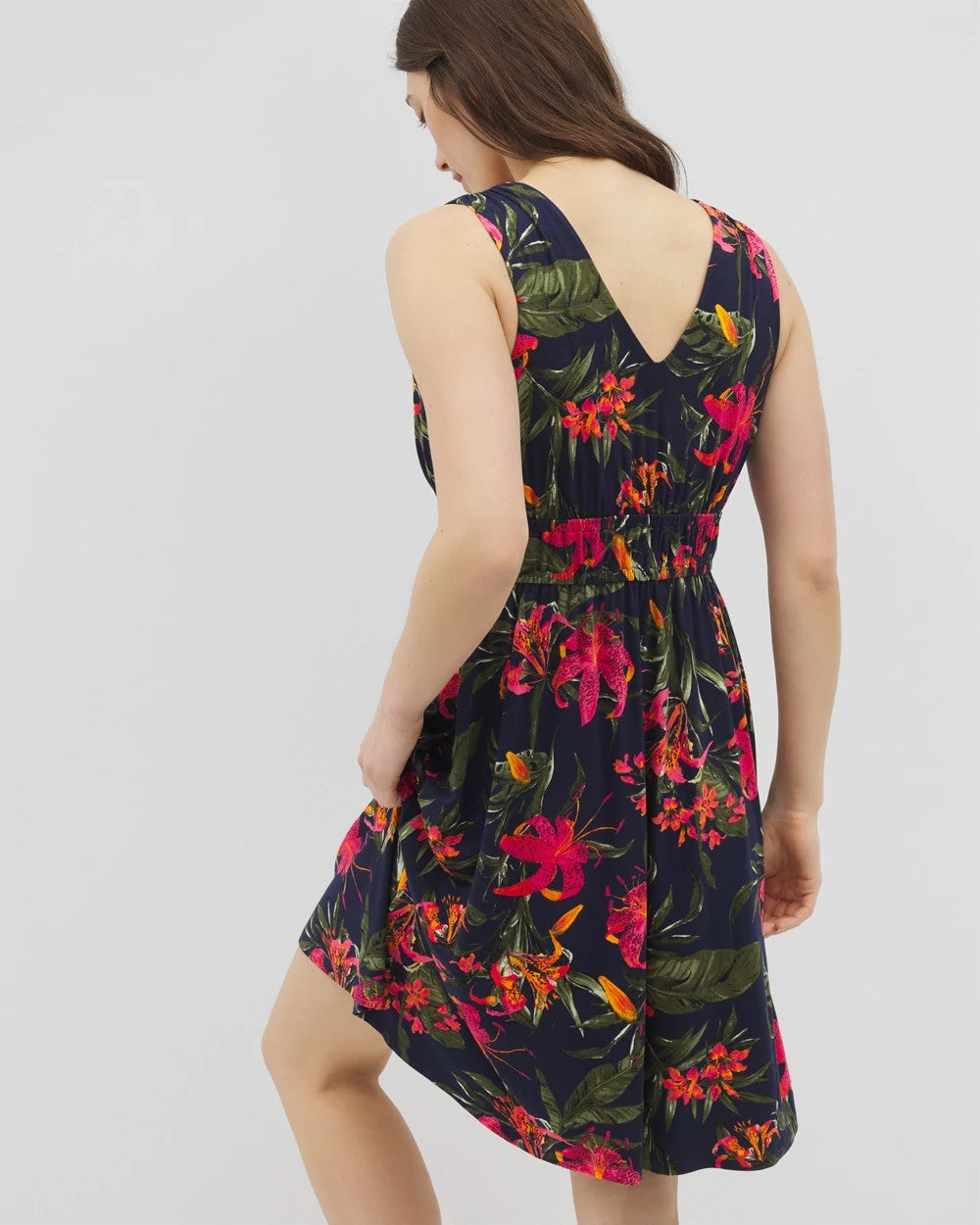 LE TIGRE TROPIC NAVY Riviera Short Bra Dress