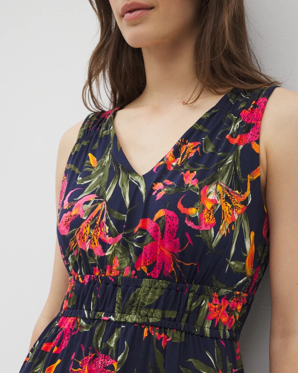 LE TIGRE TROPIC NAVY Riviera Short Bra Dress