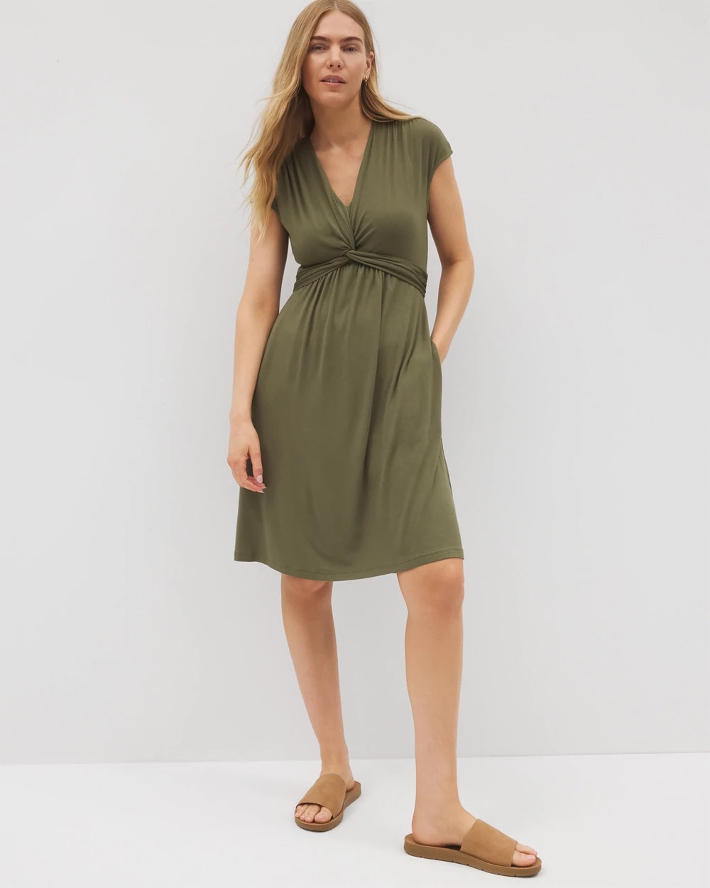 OLIVE NIGHT Twist Short Bra Dress