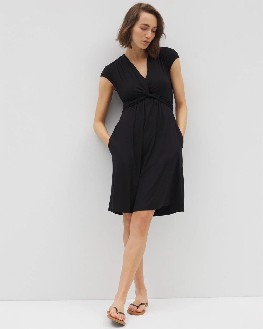 BLACK Twist Short Bra Dress
