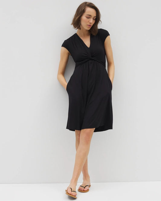 BLACK Twist Short Bra Dress