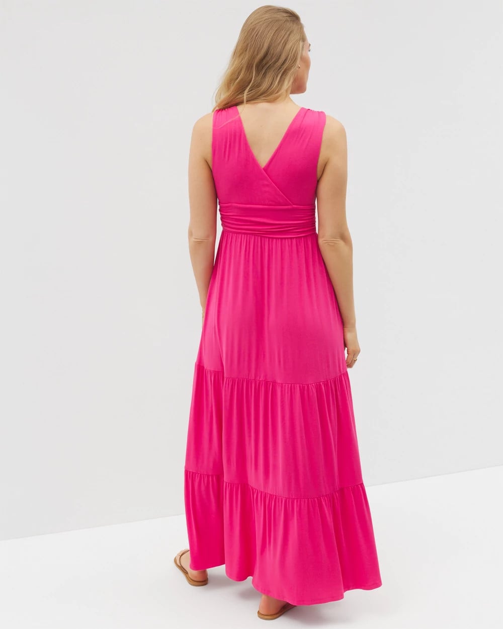 HYACINTH Goddess Tiered Maxi Dress