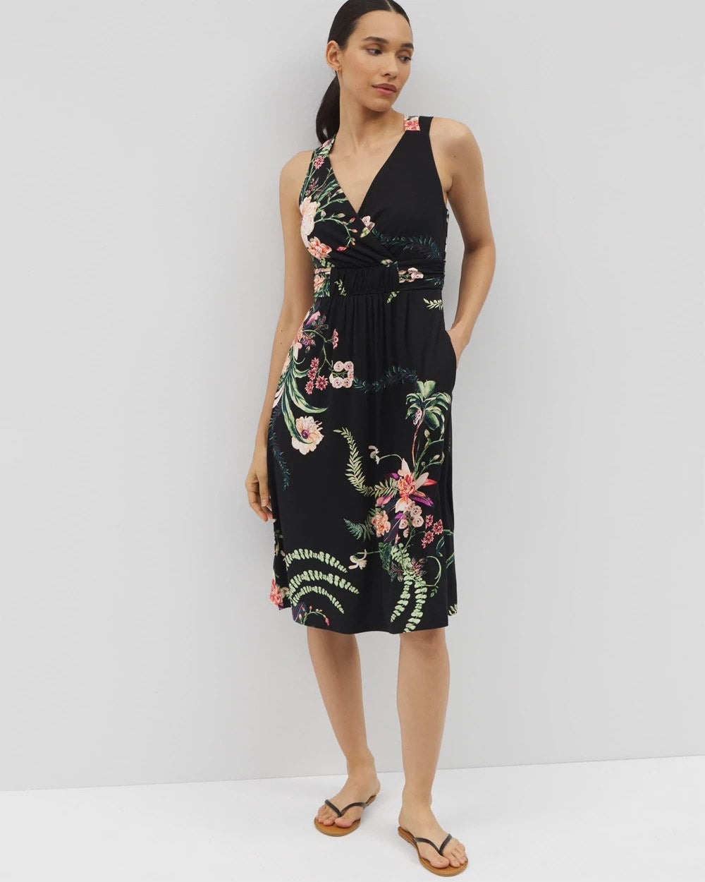 PARADISE PLUMES DRAMA G B Cross Back Strap Bra Dress