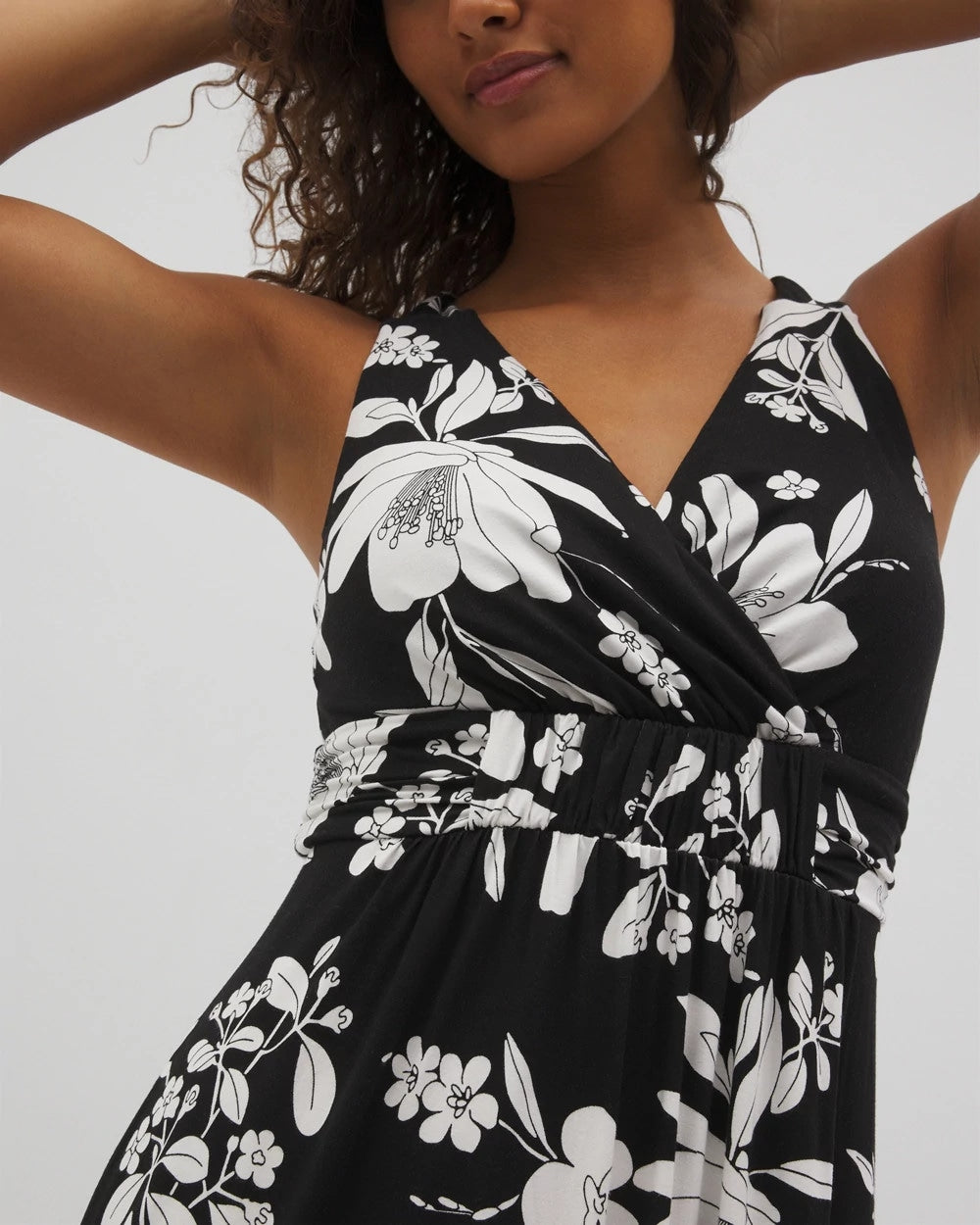 PLUMERIA DREAM G BLACK Isla Cross Back Maxi Bra Dress