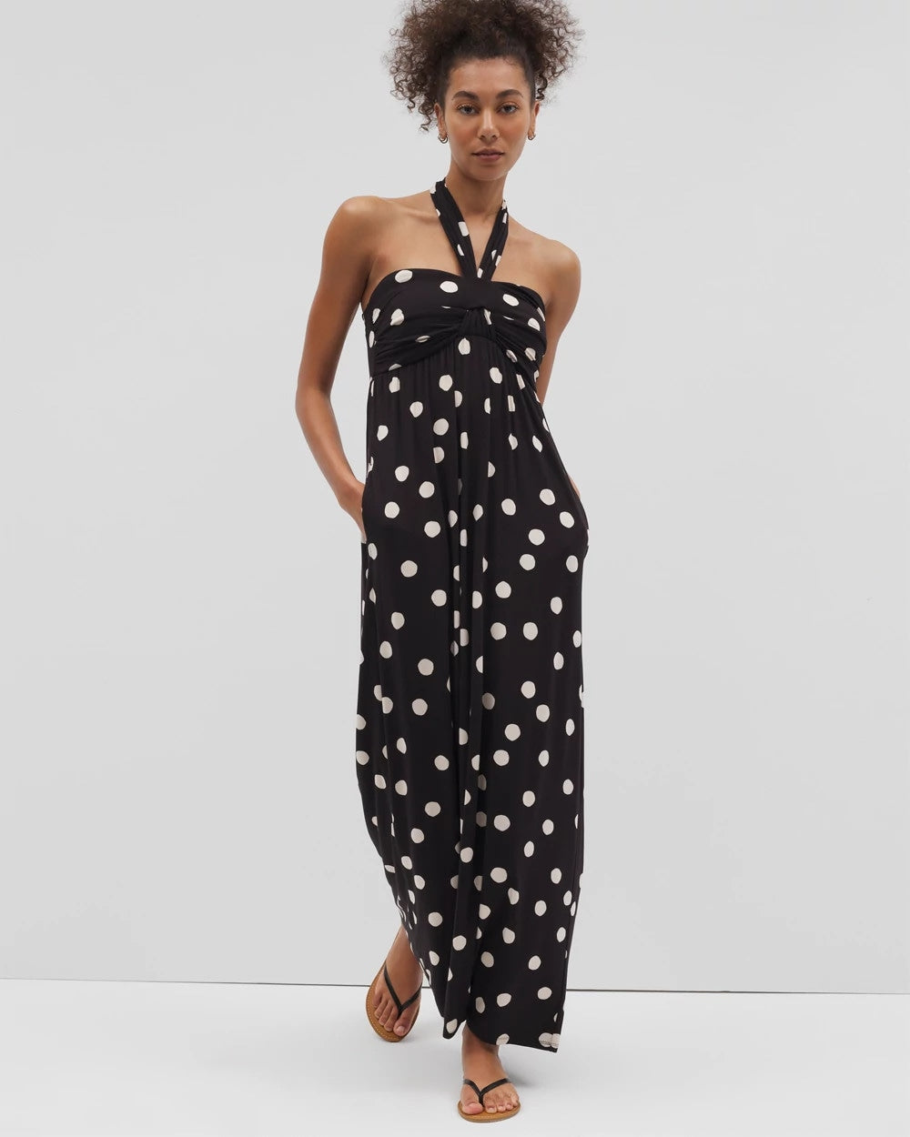 MOVEMENT DOT BLACK Retreat Maxi Bra Dress