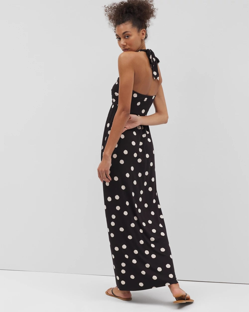 MOVEMENT DOT BLACK Retreat Maxi Bra Dress