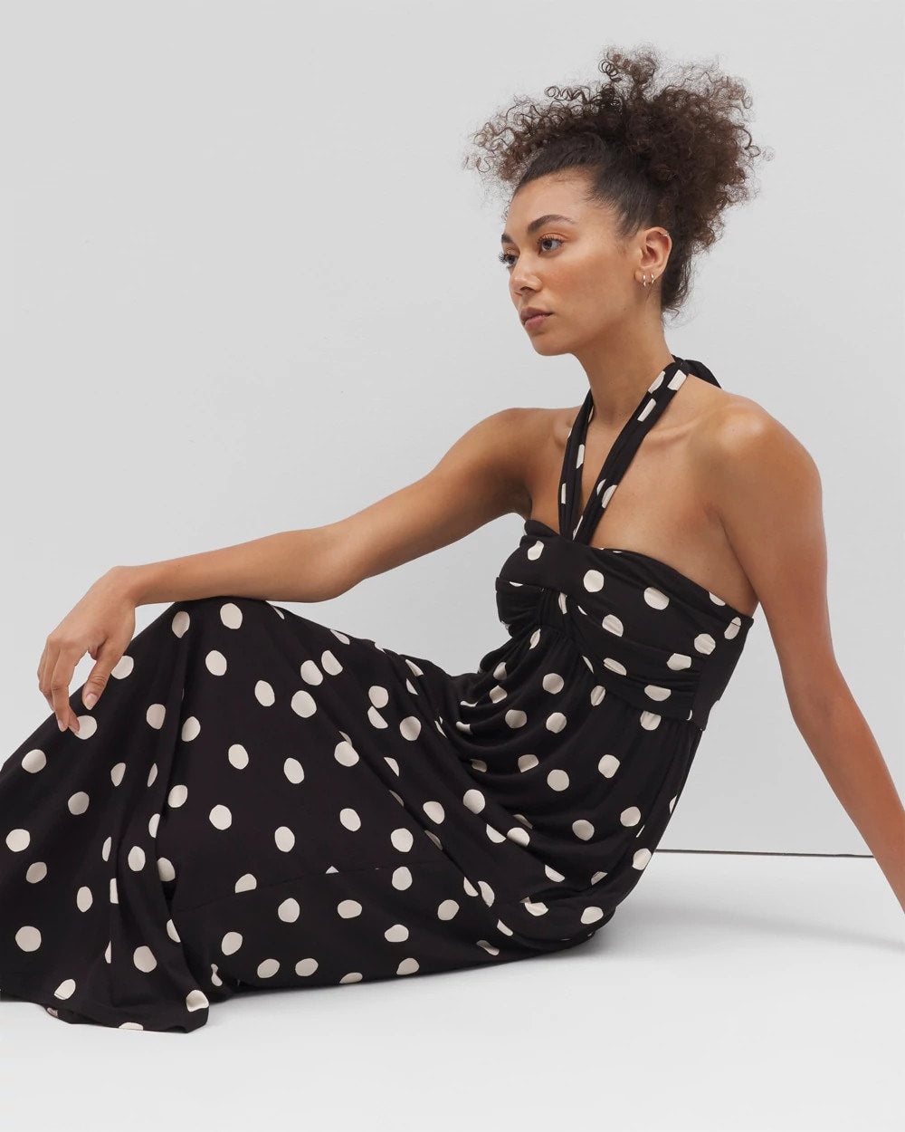 MOVEMENT DOT BLACK Retreat Maxi Bra Dress